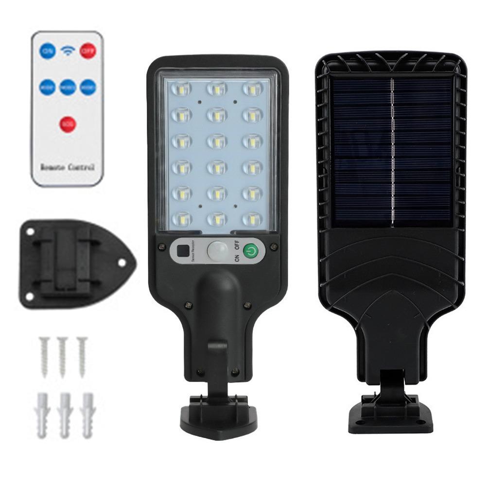 3 Light Mode LED Solar Street Lights Waterproof Solar Powered Security Light  Street