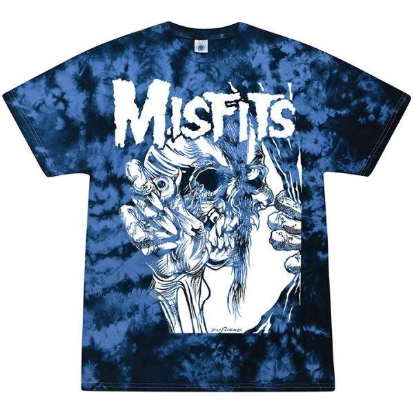 Misfits Legacy Blue Tie-Dye T-Shirt S