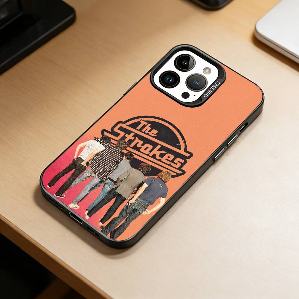Band The s-Strokes  Phone Case For iPhone 17,16,15,14,13,12,11 Plus,Pro Max,XS,Colorful Silver Phone case Funda Cover