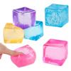 Clear Sensory Cube Glutinous Squishy Toy Anti-Anxiety Slow Rebound Toy  Student Recess