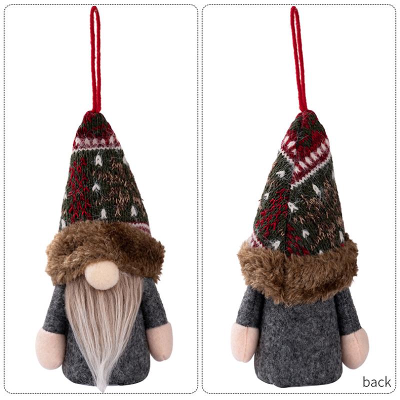 Christmas Faceless Doll Gnome Glowing Christmas Ornament Plush Dwarf Home Decorations New Year Novelty Gifts Party Decor