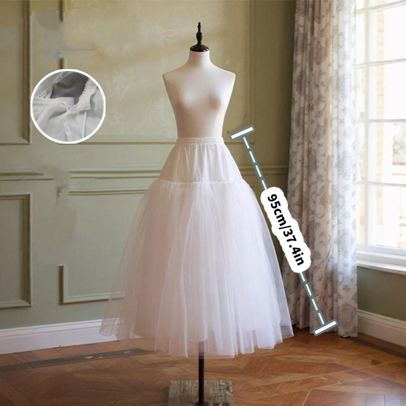 Boneless Crinoline 4 Layer Underskirt Petticoat for Bridal Gown Comfortable Tulle Petticoat for Women Various Gowns