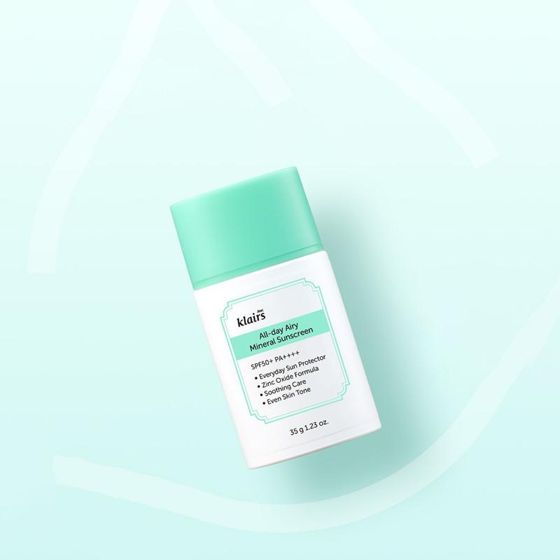 Dear, Klairs All-day Airy Mineral Sunscreen / 35g SPF50+ PA++++ K-Beauty