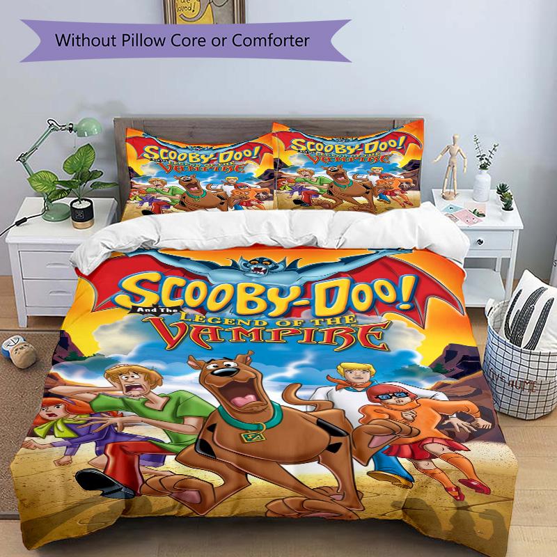 Scoobydoo Vampire Legend Print 3Pcs Bedding Setduvet Cover With 2 Bedropillowcase Home Birthday Gift