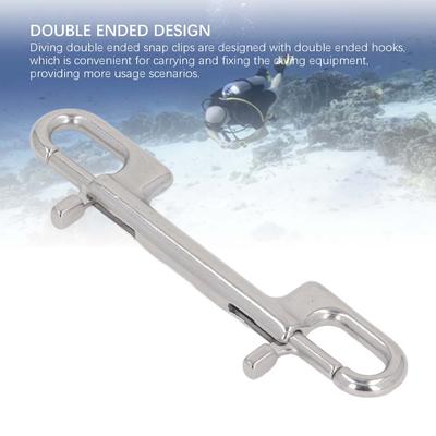 Double Eye Double Ended Bolt Snap Hook Heavy Duty Diving Clips Durable Snap Clips  Snorkeling Gear
