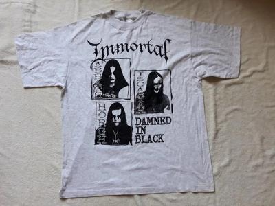 Immortal Band White T-Shirt Cotton Full Size Unisex T-Shirt