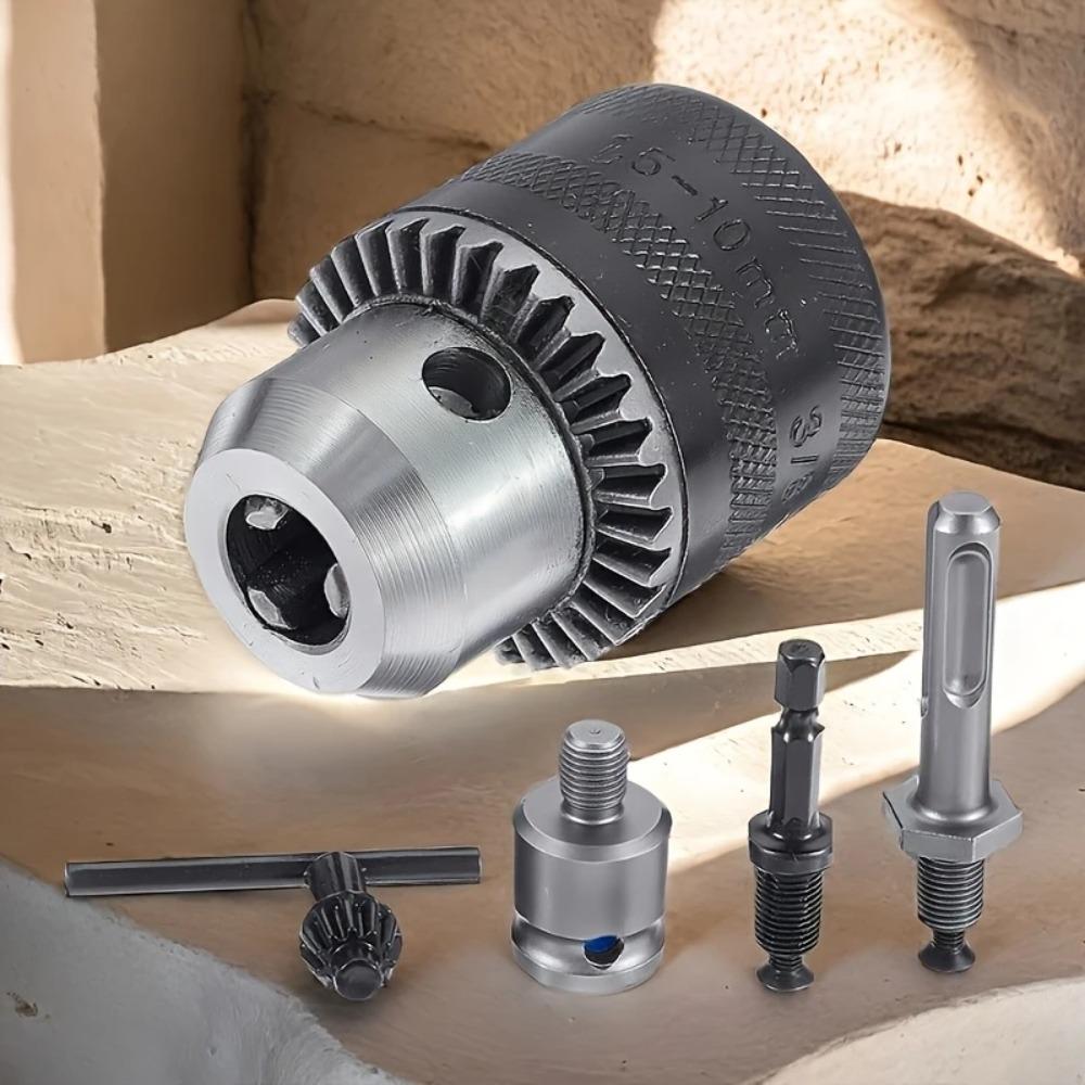 1/2 Impact Drill Chuck Adapter Mandrel Quick Release Grip for Lathe Grinder Accessories