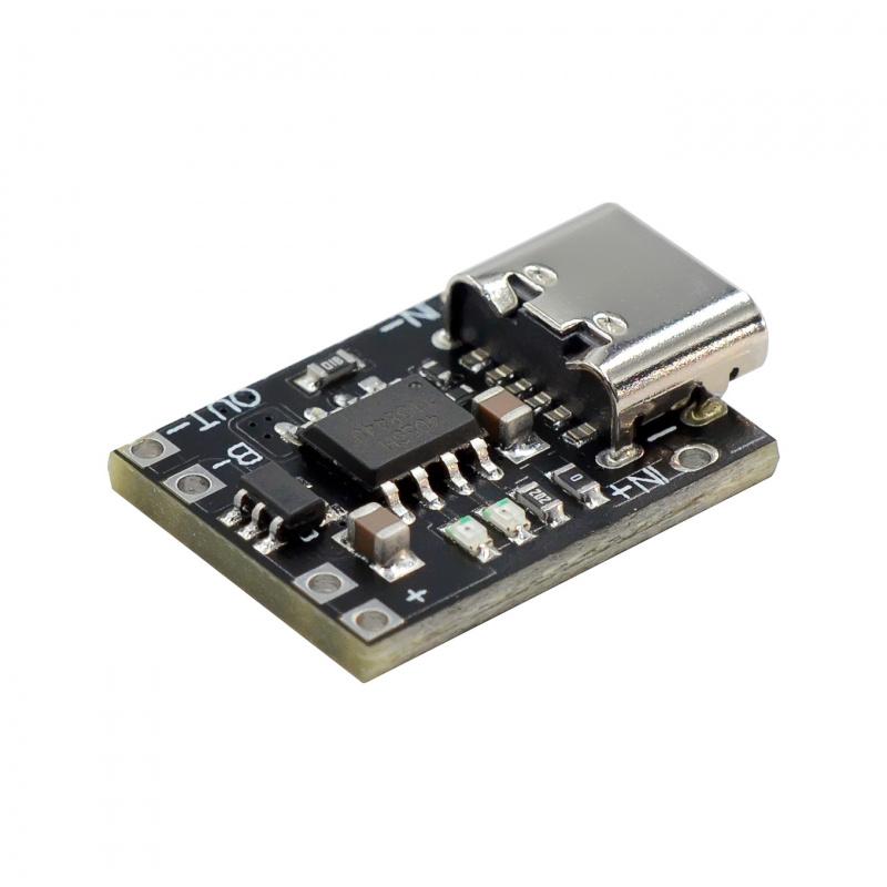 10pcs/Ultra-Small 3.7V 4.2V 1A Li-Po Battery Charger Module Type-C Interface with Board