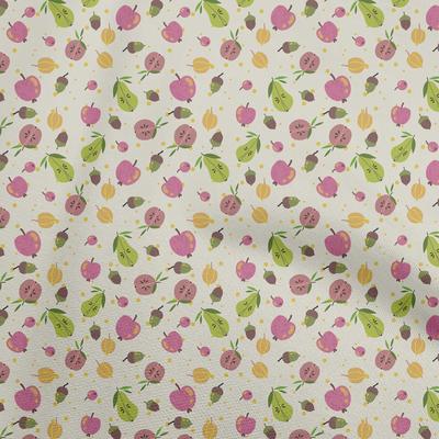 Baumwoll-Popeline Beige Stoff Herbst Nähstoff Meterware Bedruckt DIY Kleidung Nähzubehör 42 Zoll