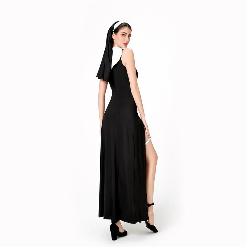 Spice girl Halloween adult costume sexy nun costume carnival costume