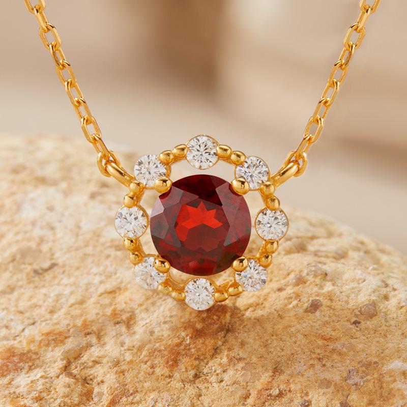 S925 Sterling Silver Natural Topaz Citrine Amethyst Olive Garnet Color Treasure Ring Women'S Jewelry Set Earrings