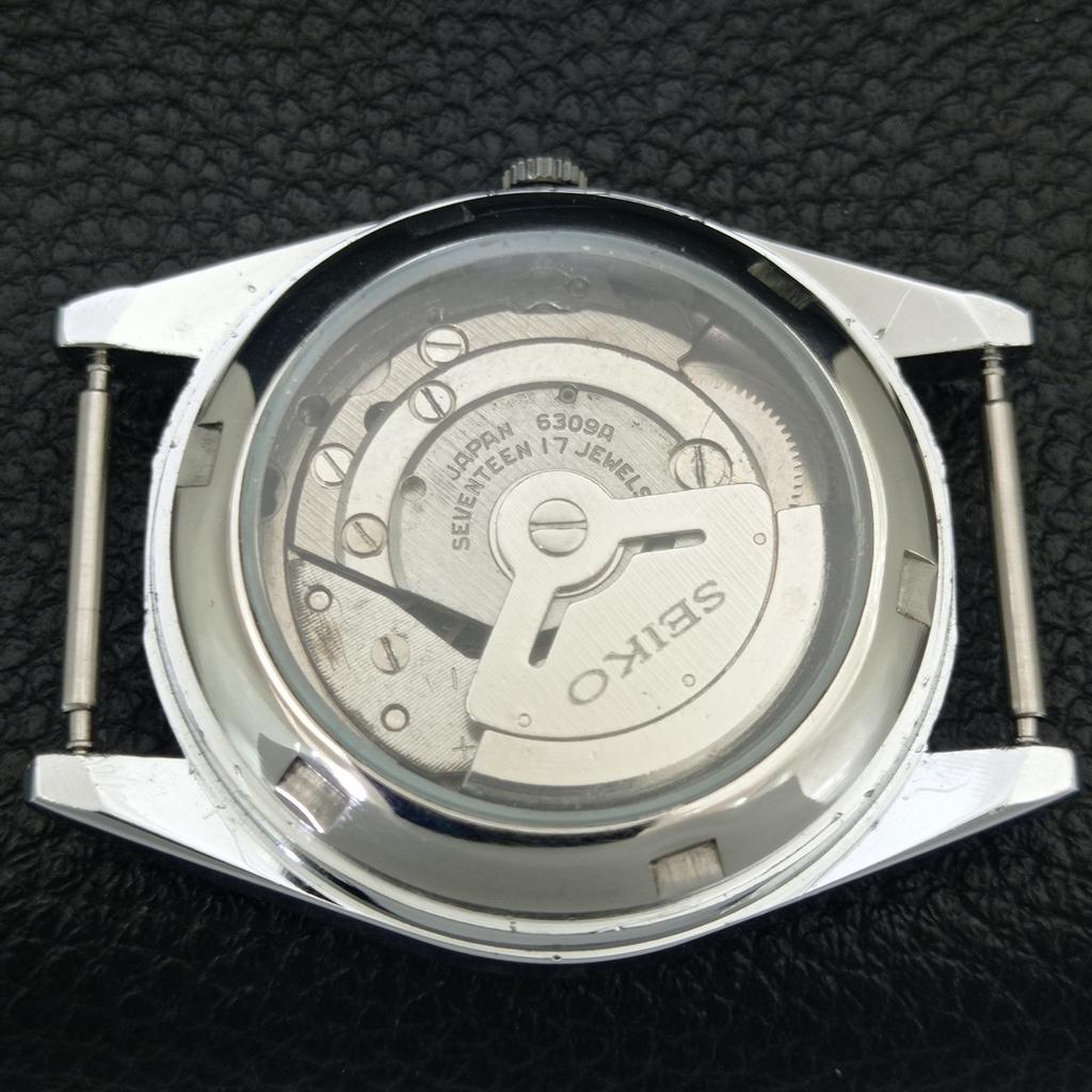REFURBISHED SEIKO 5 AUTOMATIC 6309A JAPAN MENS VINTAGE SILVER WATCH a442833-1