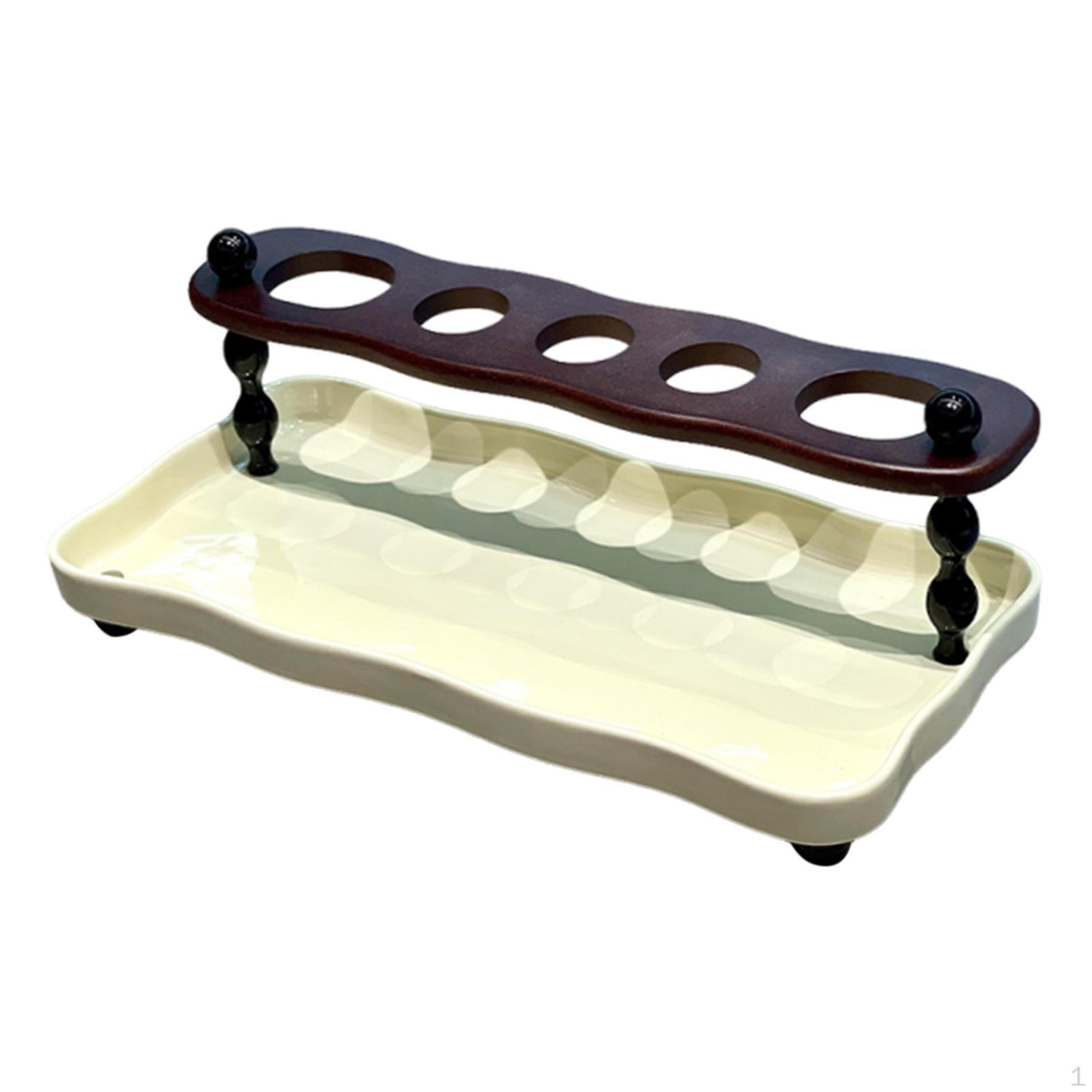 Electric Toothbrush Holder Storage Rack Bathroom Counter Organizer Toothpaste for creamy yellow tray