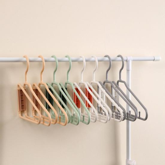 10/20Pcs Coat Hanger Foldable Thickened Strong Load-Bearing Anti-Slip Shoulder Design Small