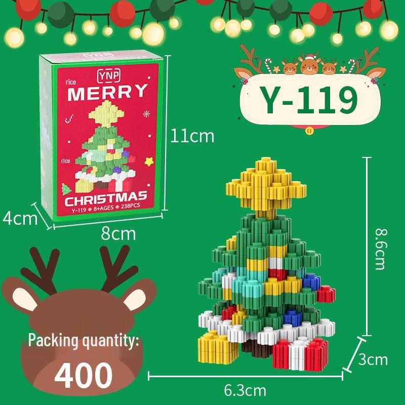 Christmas Building Blocks for Kids: Compatible with Lego, Educational & Decorative Gifts