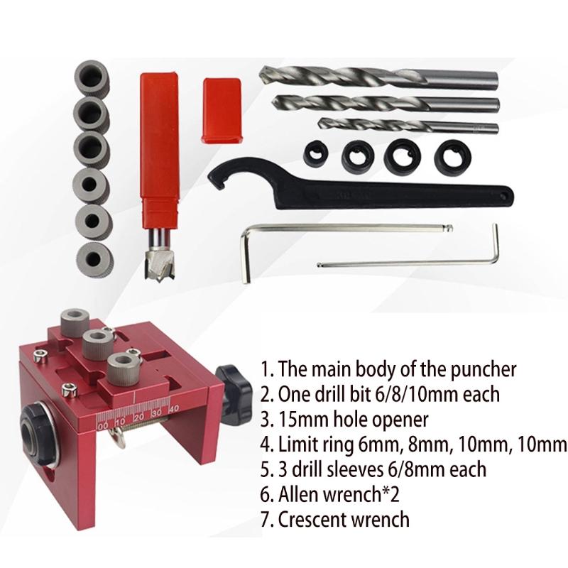 Hinge Hole Drilling Guide Hinge Hole Locator Hole Puncher Locator Accessory Woodworking Positioner Locator Tool Drilling