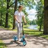 Folding Scooter for Adults 14+, Adjustable Handlebars, Aluminum, 91.5 x 36.5 x 104 cm, Blue