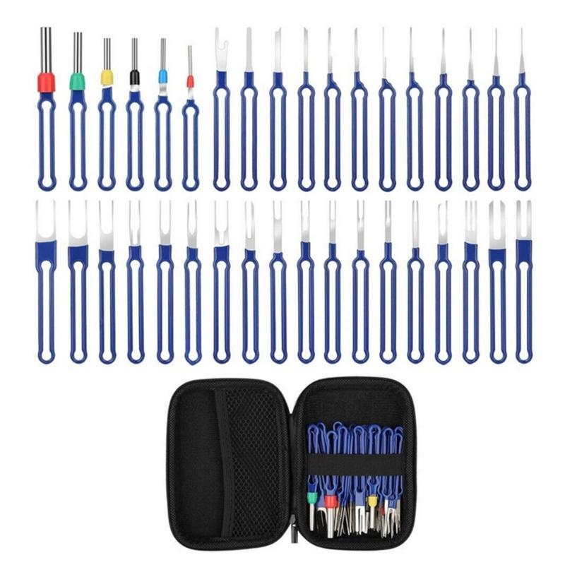 Essential Car Terminal Release Tool Kit, Electrical Wiring Pin Remover Suitable for Vehicle Maintenance Home Garage Use