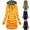 2022 Women's Slimming Hooded Sweatshirt - Mid-length Casual Autumn/Winter Fashion Jacket
