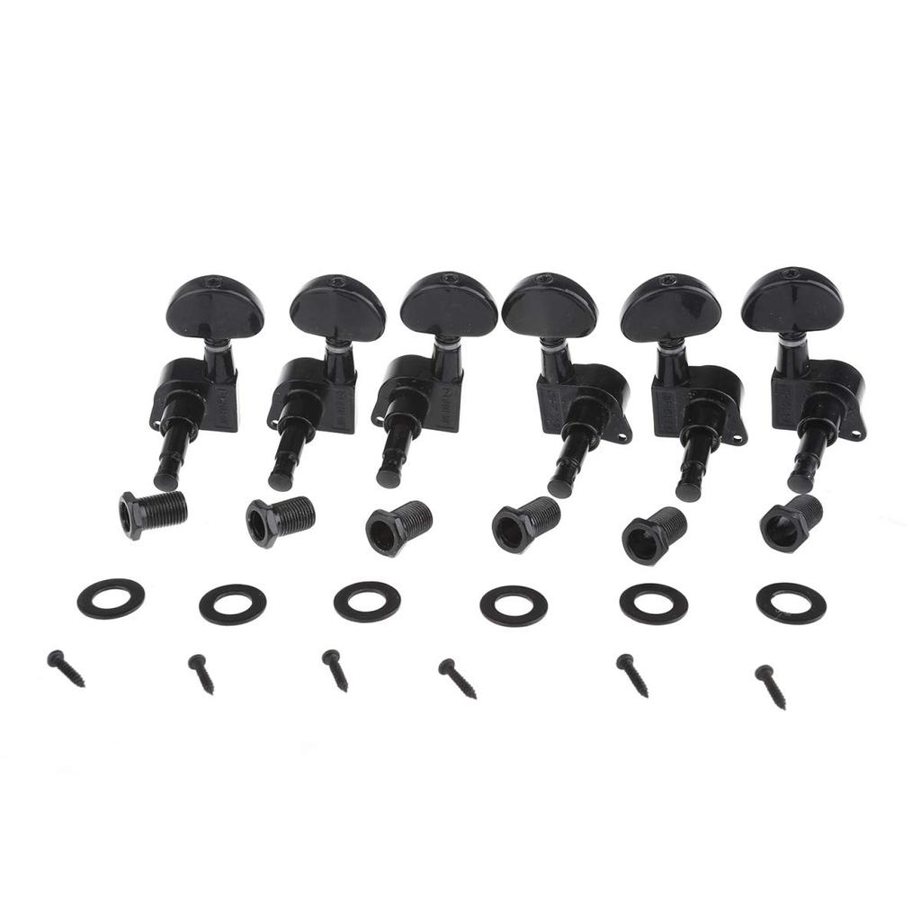 Klucze Wilkinson Guitar Black E-Z-LOK 3+3 Elektryczne/Akustyczne,