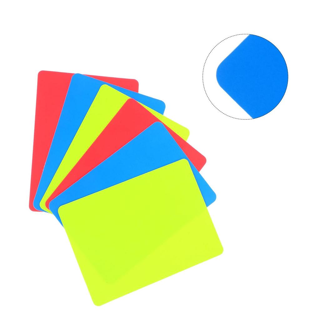 NUOLUX Soccer Referee Card Set, Red Yellow Blue Tricolor Penalty