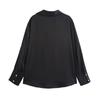 2025 Spring Women's European and American Style Satin Long-Sleeved Fashion Shirt