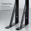 Wall-mounted Triangle Iron Bracket: Right Angle Shelf Support and Load-bearing Storage