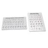 2pcs Braille English Alphabet Numbers and Punctuation Board with Sturdy Raised Dots Braille Learning Tool for Braille