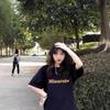 Women's Trendy Loose-Fit Round Neck T-Shirt with Unique Five-Sleeve Design for Summer 2025