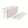 With Lid Storage Basket Narrow Long Sandwich Storage Storage Box Underwear Storage Plastic Material Desktop Box Living Room