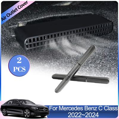 Für Mercedes Benz C-Klasse W206 C180 220d 2024 2024 2024 Auto-Luftauslass-Abdeckung unter dem Rücksitz-Conditioner-Entlüftungs-Abgas-Zubehör