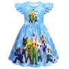 83289 Kinder Mädchen Tierarztpraxis Rüschen Cartoon Kleid