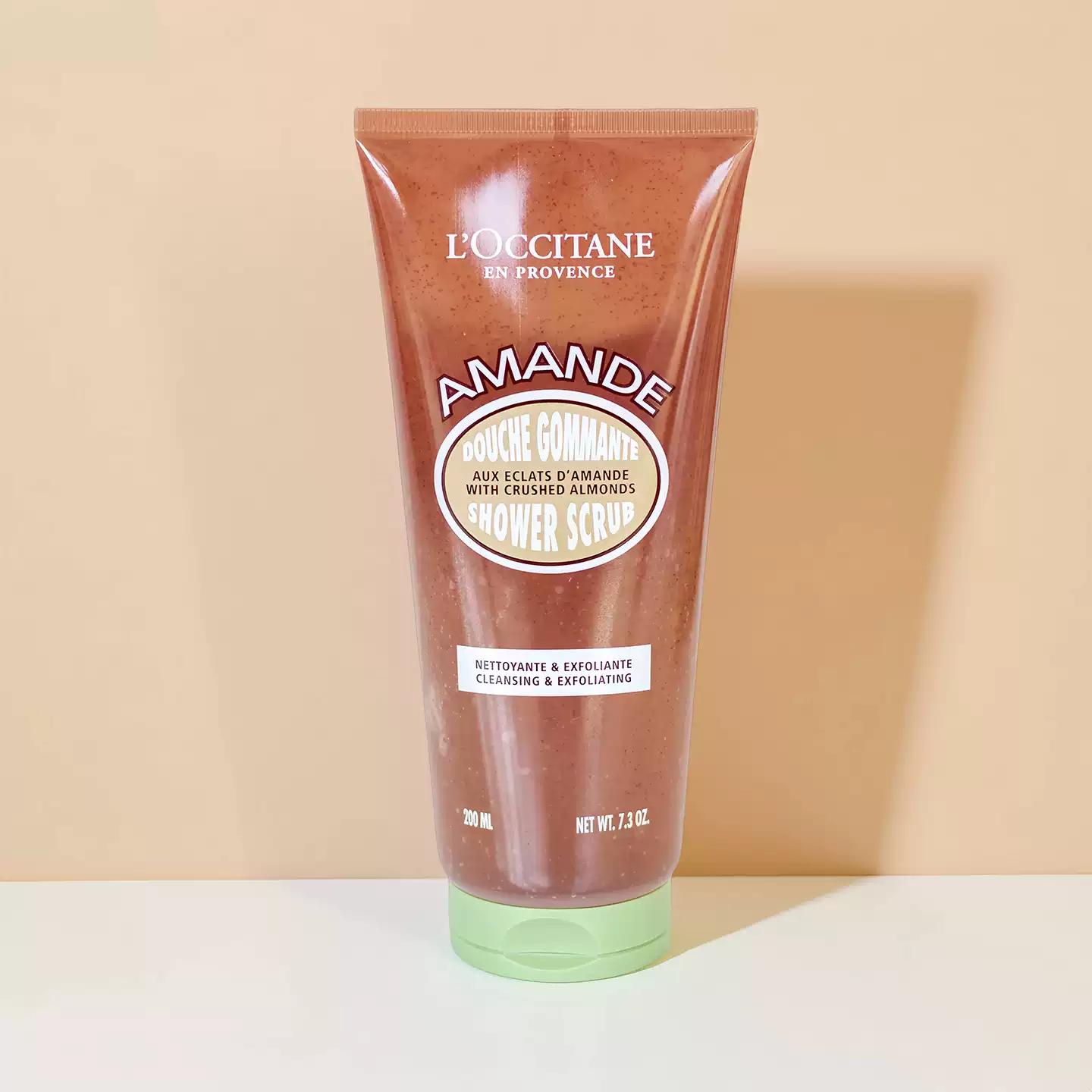 L`Occitane Amande Shower Scrub 200ml, Almond
