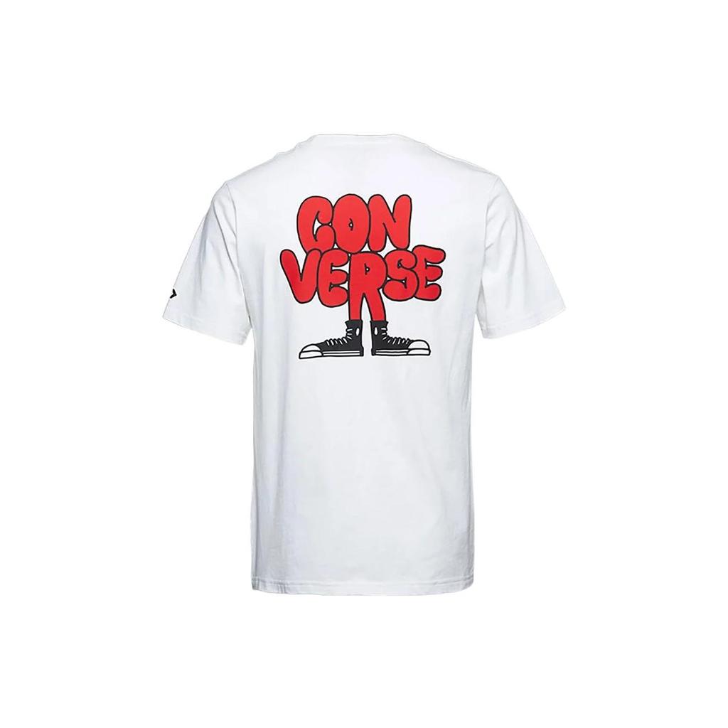 Converse Cartoon Logo T-Shirt Asia Sizing 'White' Men's 10018176-A02