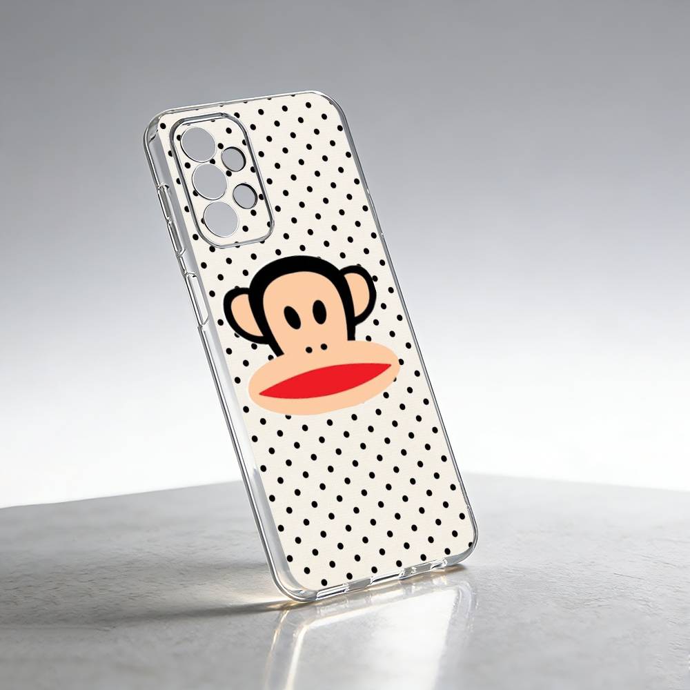 Fashion Logo P-Paul f-Frank Phone Case For Samsung S25,S24,S21,S22,S23,S30,Ultra,S20,Plus,Fe Transparent Cover Samsung S205G