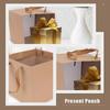 6-pack kraft paper bag, exquisite bonsai packaging shopping bag, brown