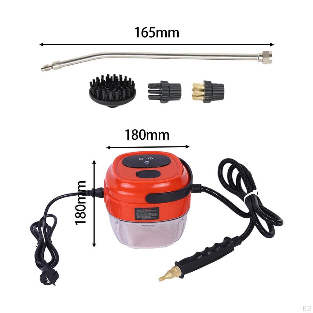Handheld Steam Cleaner 6 Level Adjustment with Brush Multipurpose Touch Screen High Temperature