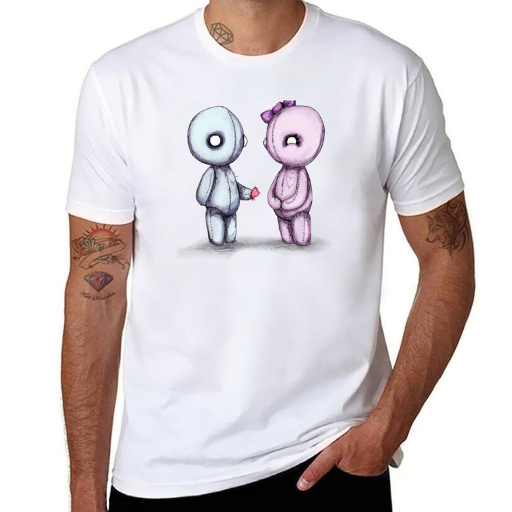Plush Love TShirt Funny T Shirts Cotton TShirt