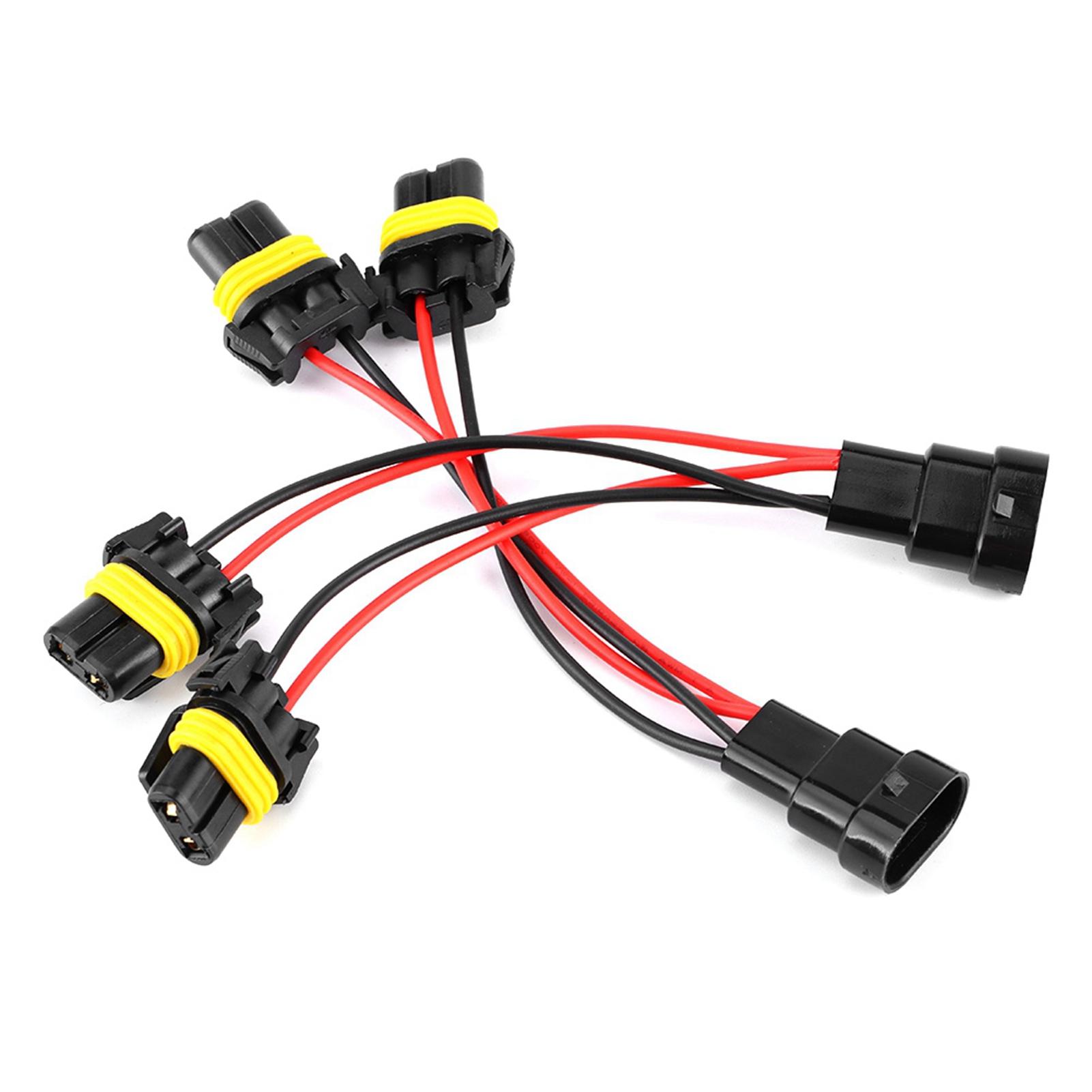 

2Pcs 9005 9006 Male to Female One To Two Splitter Wires Harness for Car Headlights Retrofit
