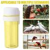 Bird Cage Feeder for Vegetable Feeders with Water-Storage Design for Parrots Keep Greens Fresh Pet Bird Food Container