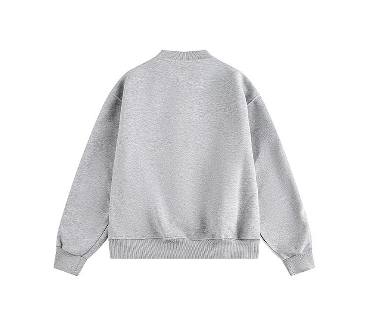2025 Korean Style Women's Puppy Embroidery Cardigan: Spring/Autumn Loose Round Neck Sweatshirt