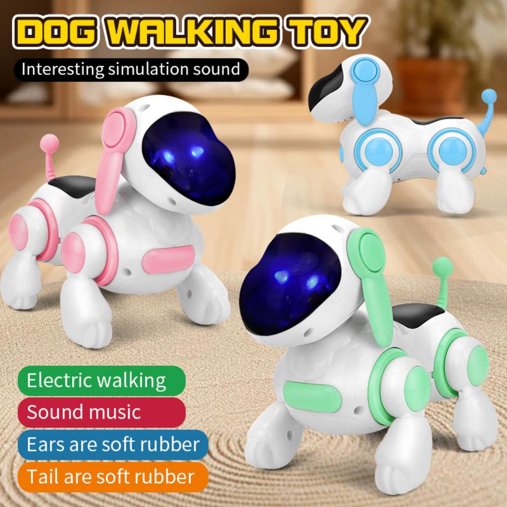 Smart Interactive Robotic Dog Educational Toy For Kids Sound Music Crawling Singing New