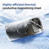 ABEEL For iPhone 17 Pro Magnetic Case TPU PC Cooling Matte Phone Back Cover with Lens Film