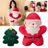 Christmas Decor Props Ornaments Cartoon Cute Christmas Tree Pillow Plush Santa Claus Cushion Pillow Xmas New Year Kids Gift