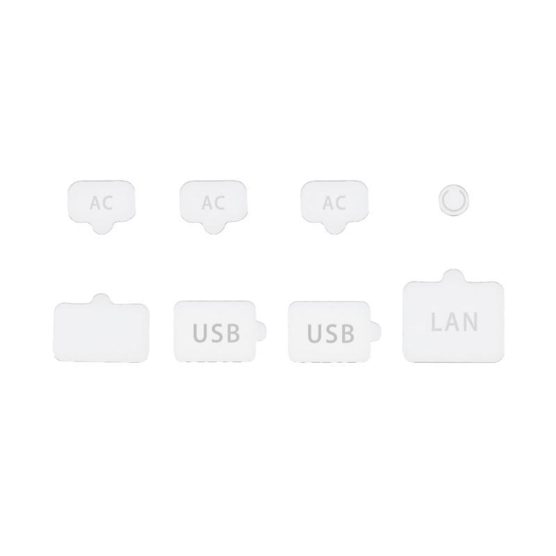 8Pcs Game Consoles Protective Silicone Plugs Dustproof Silicone Dust Plugs Set Not Scratch Design for Console 2 Consoles