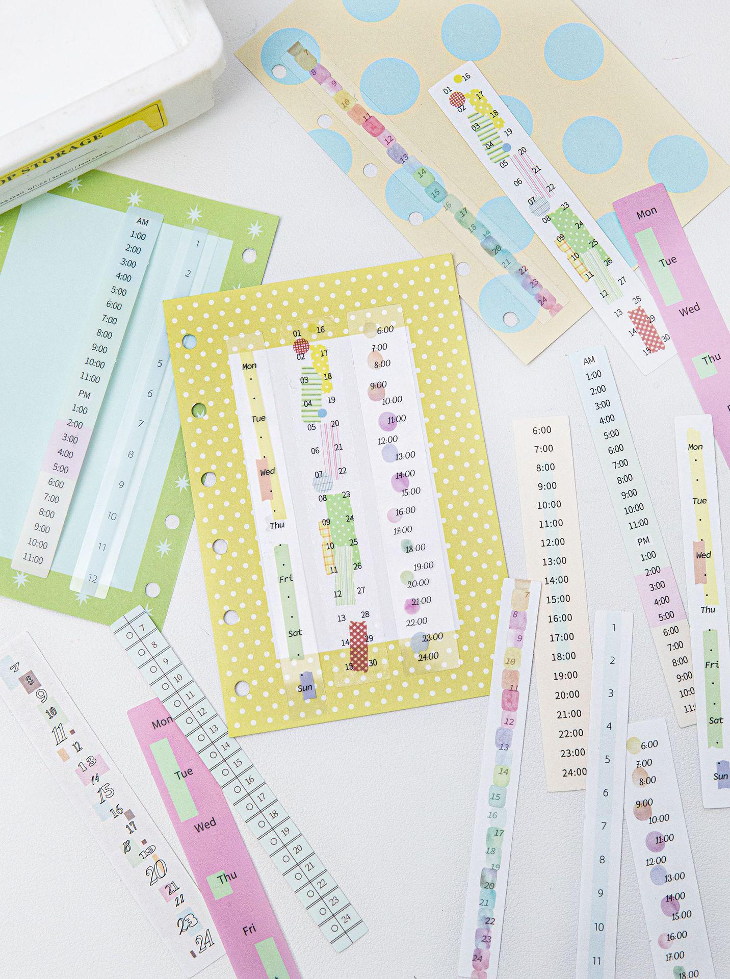

Mò Mò Timeline Series Planner Stickers – DIY Double Pack for Collage & Decoration