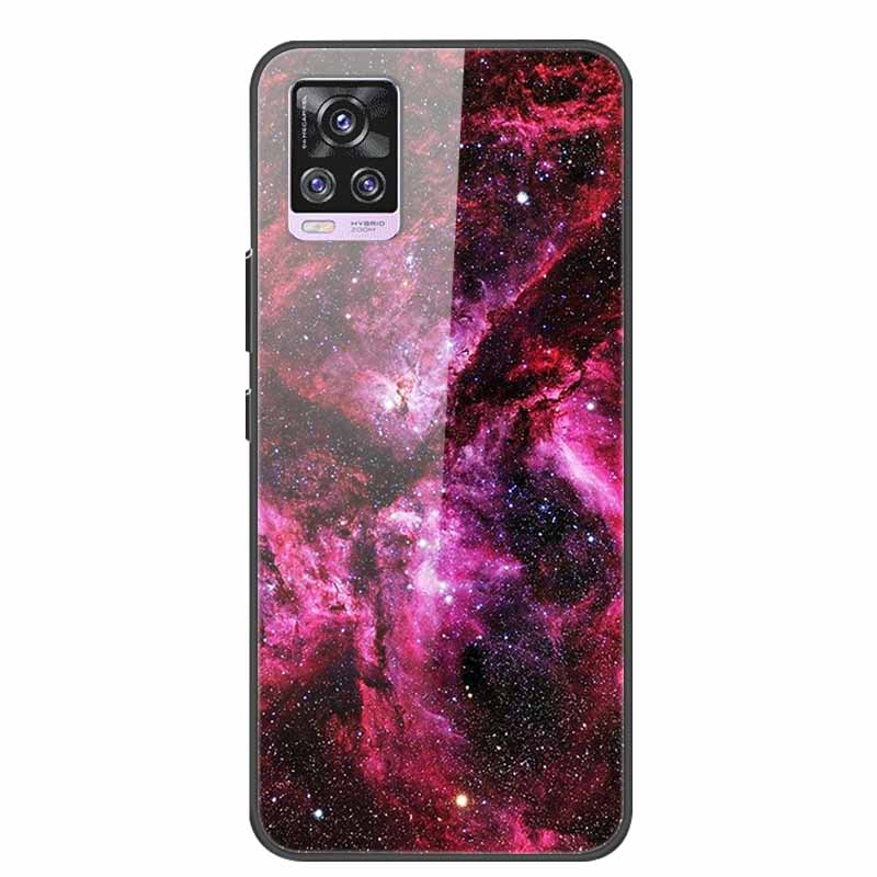 For Vivo V20 Pro Phone Case V 20 Pro Soft Bumper Tempered Glass Hard Back Covers Cases For Vivo V20 Pro Case 6.44" Coque Fundas