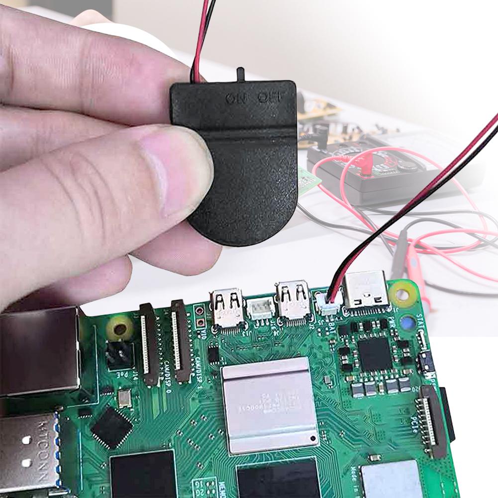 Per Raspberry Pi 5 Scatola Batteria RTC Porta Orologio in Tempo Reale con Batteria/senza Batteria Kit Batteria Orologio RTC per RPI 5 Pi5