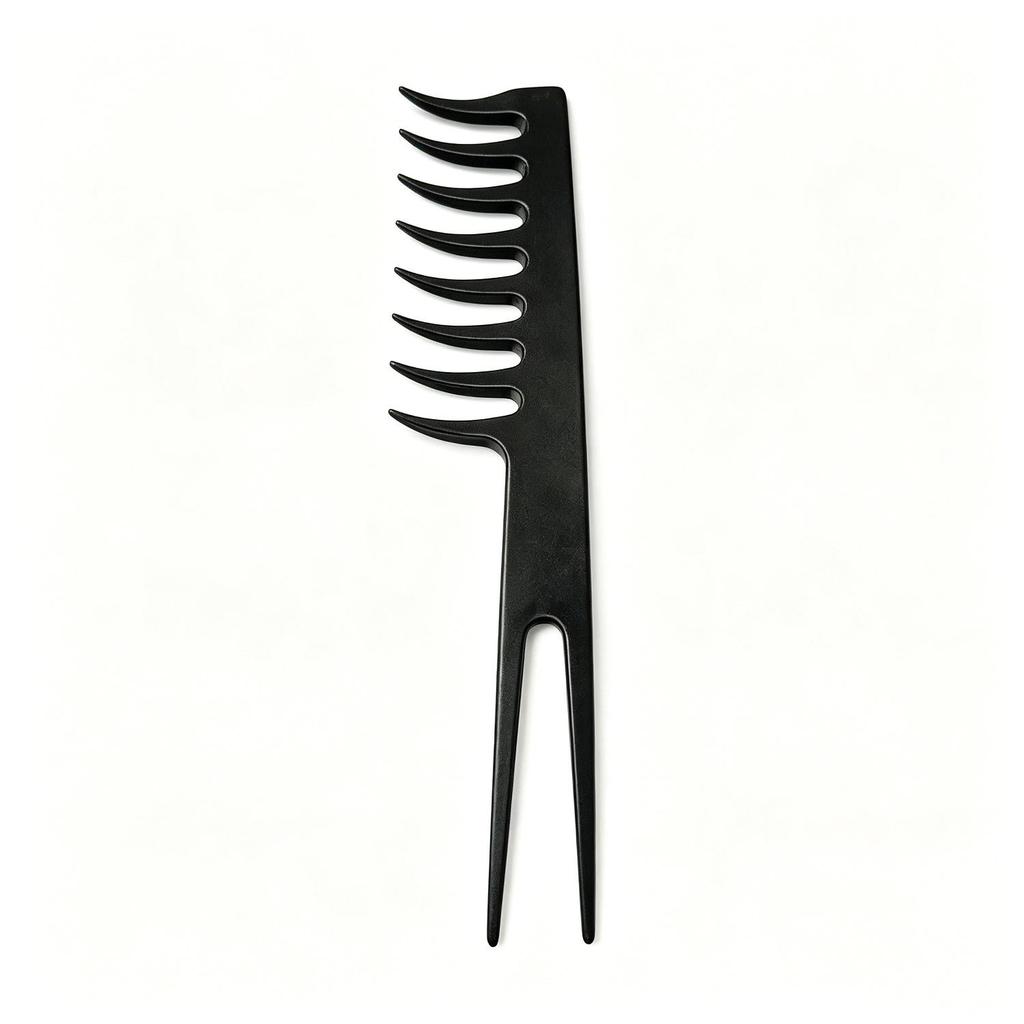 Men's Pompadour 3-Prong Wide-Tooth Skeleton Comb Set for Salon & Home Hair Styling