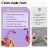 1 Set Crochet Holder Beginners Crochet Helper 3 In 1 Crochet Yarn Tension Regulator Yarn Guide Relive Hand Fatigue Pain